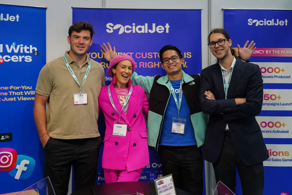 Social Jet at trade show